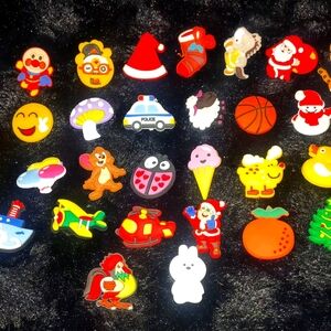 33 Colorful Cartoon Character Shoe Charms Set Or Button Fillers